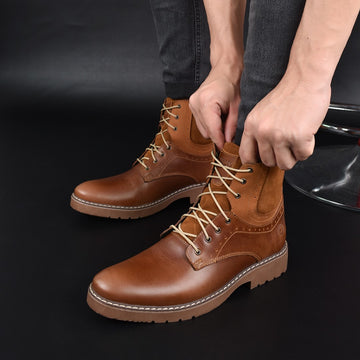 🛠️ ¡RESISTENCIA E ESTILO INSUPERÁVEL! ¡CHEGOU A BOTA DE PONTOS EM COURO! 🛡️🛒