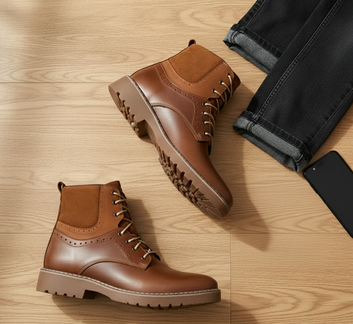 🛠️ ¡RESISTENCIA E ESTILO INSUPERÁVEL! ¡CHEGOU A BOTA DE PONTOS EM COURO! 🛡️🛒